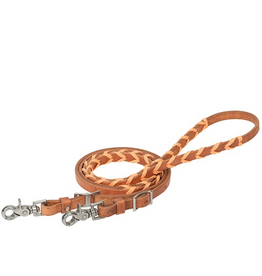 BARREL REIN BRAIDED  ORANGE