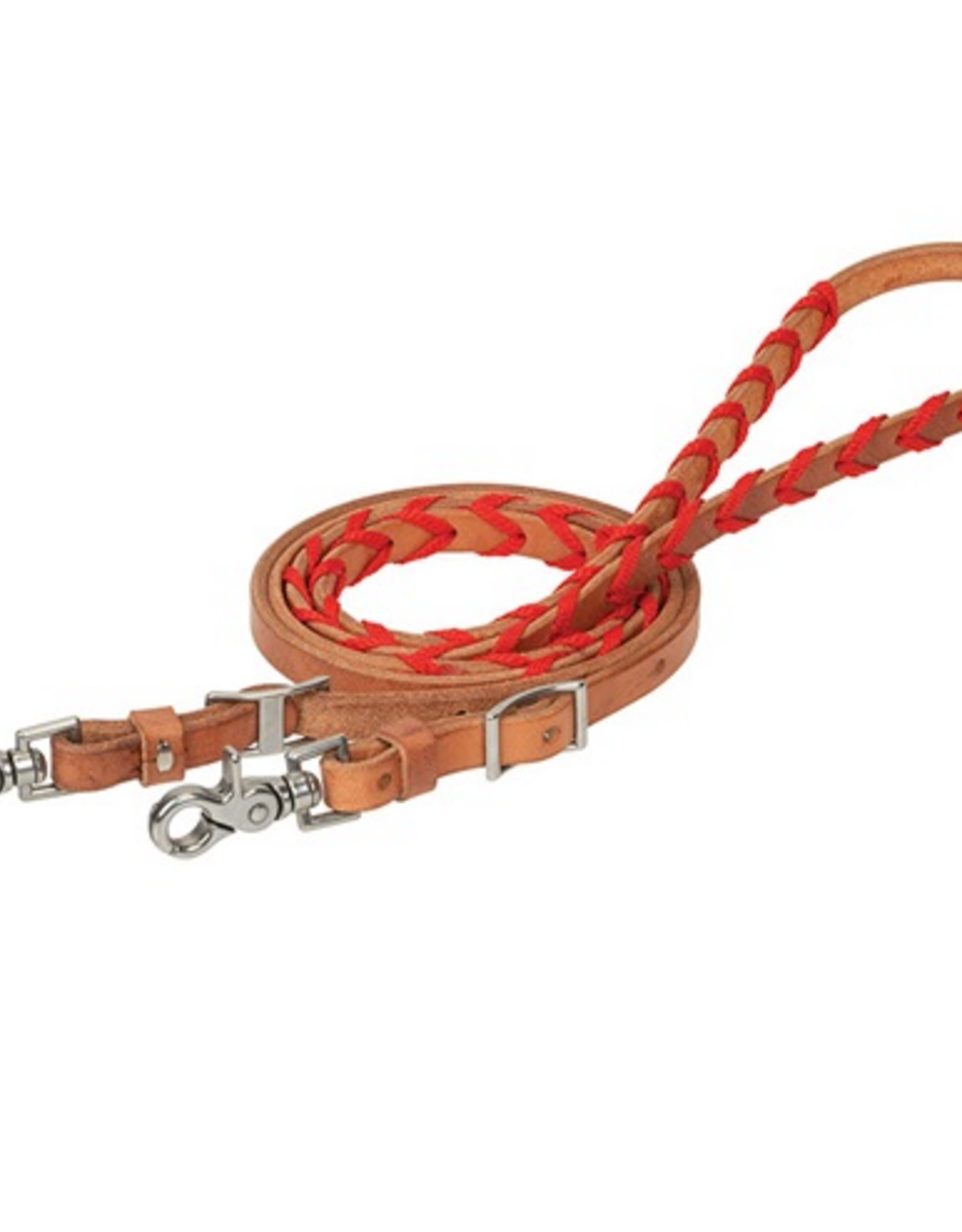 BARREL REIN BRAIDED  RED