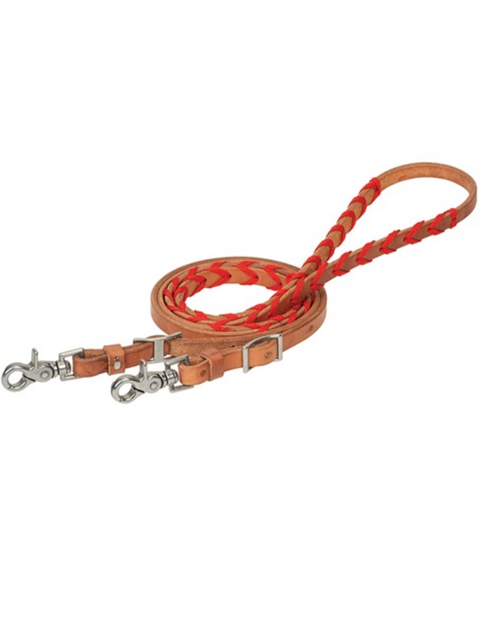 BARREL REIN BRAIDED  RED