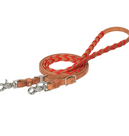 BARREL REIN BRAIDED  RED