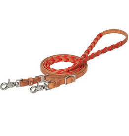 BARREL REIN BRAIDED  RED