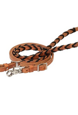 BRAIDED BARREL REINS BLACK