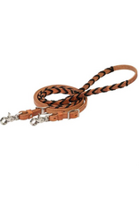 BRAIDED BARREL REINS BLACK