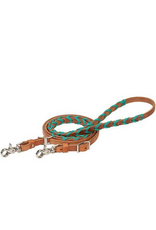 BRAIDED BARREL REINS TEAL