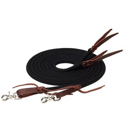 SPLIT REIN ECOLUXE BAMBOO 1/2X8' BLACK
