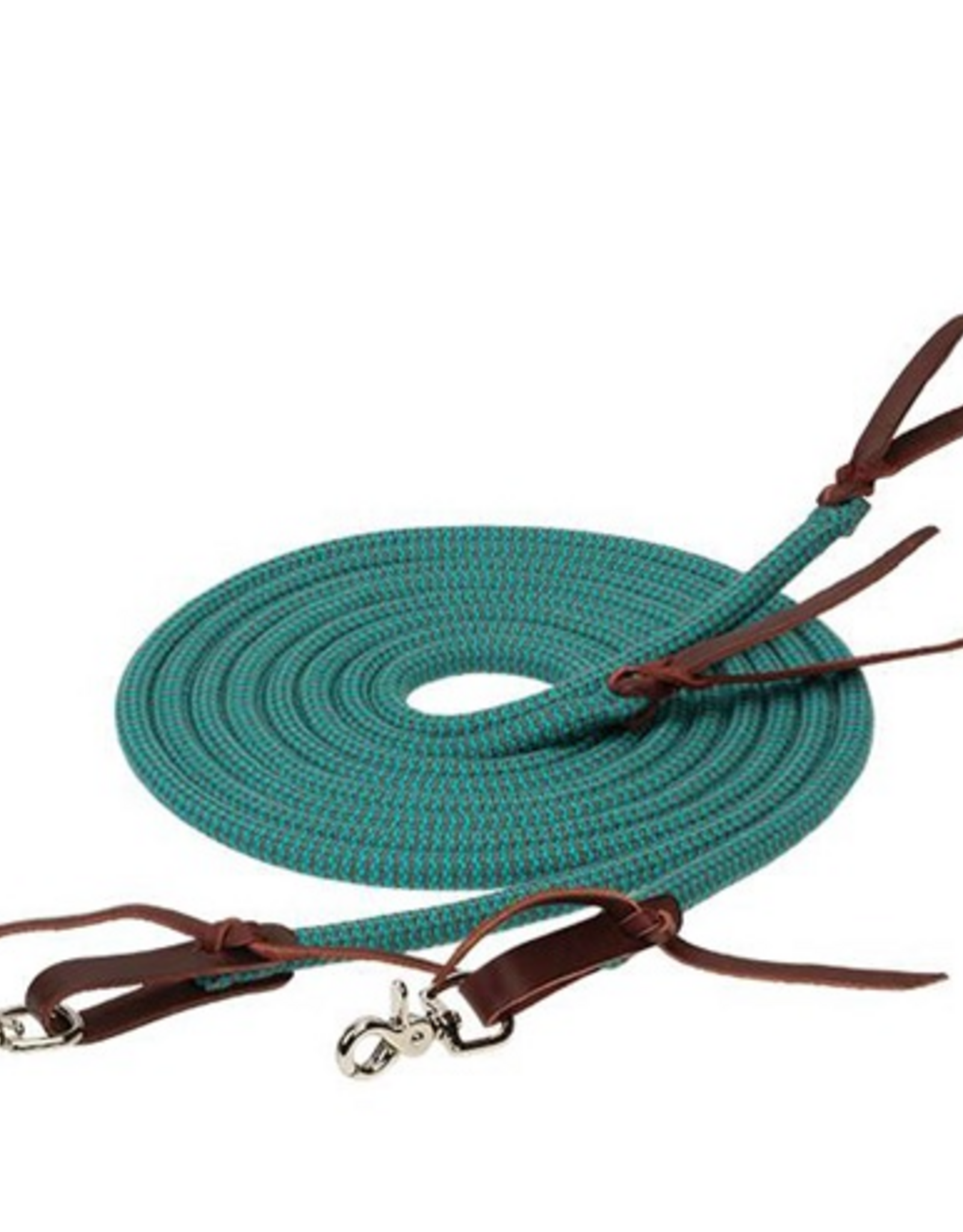 SPLIT REIN ECOLUXE BAMBOO 1/2X8' TEAL & GRAY