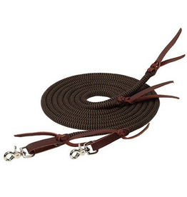 SPLIT REIN ECOLUXE BAMBOO 1/2X8' BROWN BLACK