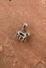 PENDANT HORSE & FOAL STERLING SILVER