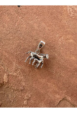 PENDANT HORSE & FOAL STERLING SILVER