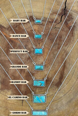 NIZHONI TRADERS LLC NECKLACE KINGMAN TURQ STONE "DANCE BAR"