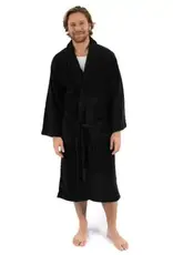 LEVERET PAJAMAS ROBE BLACK FLEECE