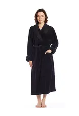 LEVERET PAJAMAS ROBE BLACK FLEECE