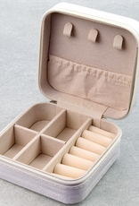 TRAVEL JEWELRY LEATHER WHITE WITH WESTERN CHARMS