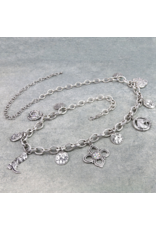 WESTERN FLOWER MULTI CHARM BELT