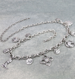 WESTERN FLOWER MULTI CHARM BELT