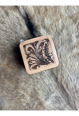 WESTERN TRAVEL JEWELRY CASE GENUINE TOOLED LEATHER