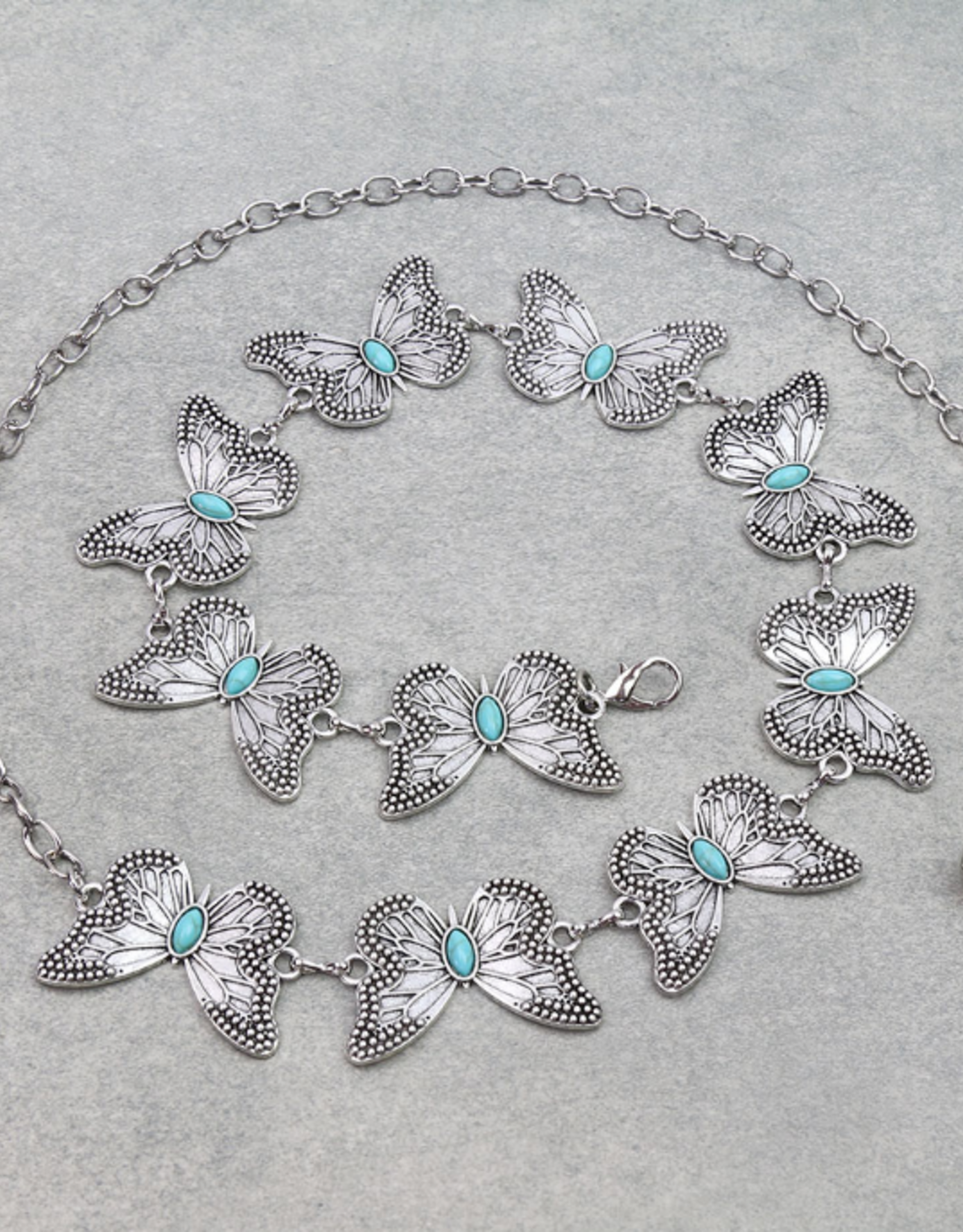 CONCHO BELT WOMENS WESTERN BUTTERFLY