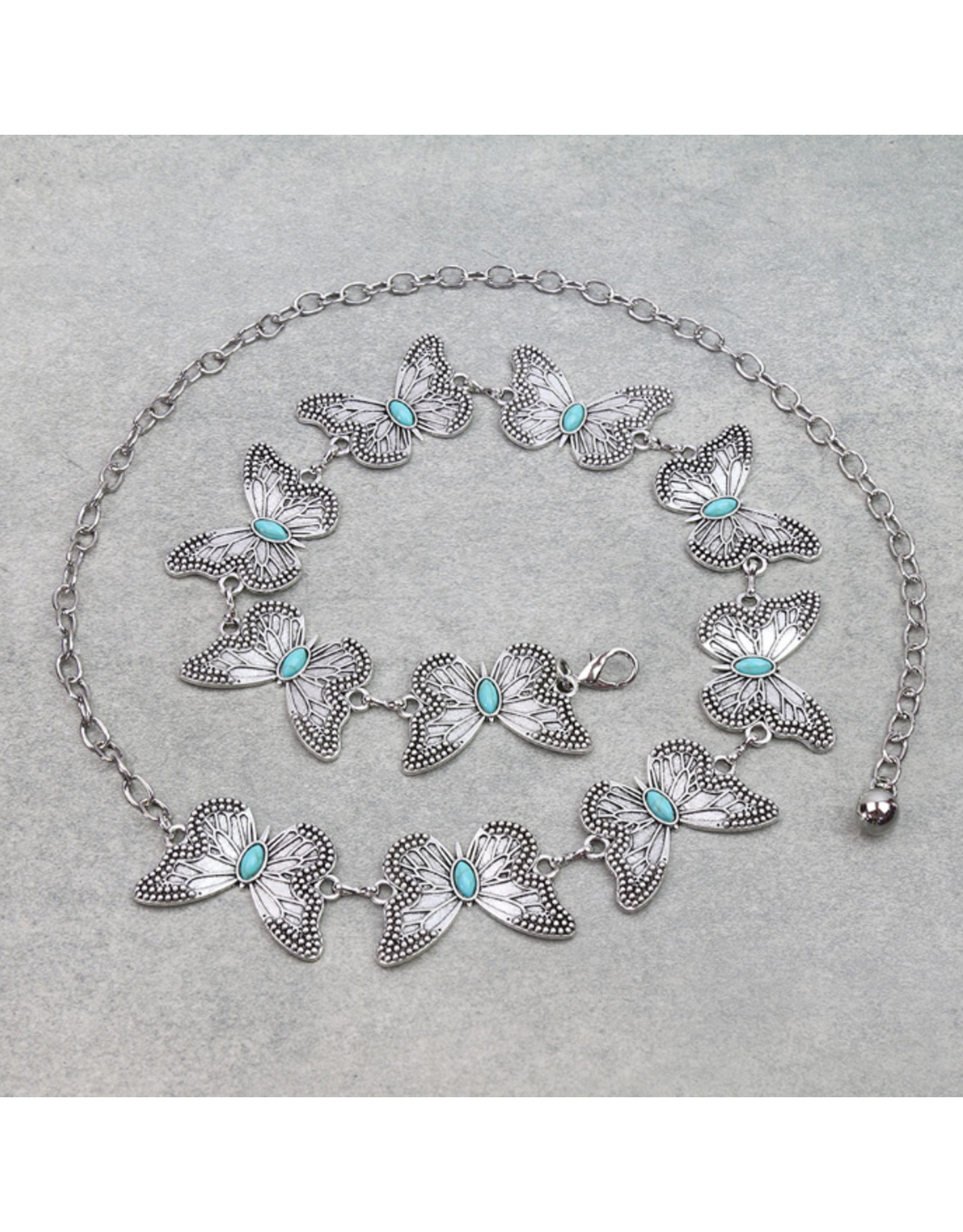 CONCHO BELT WOMENS WESTERN BUTTERFLY