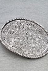 METAL BELT BUCKLE TXR ROPE WESTERN
