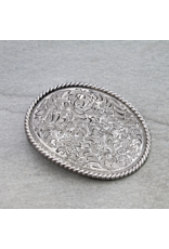 METAL BELT BUCKLE TXR ROPE WESTERN