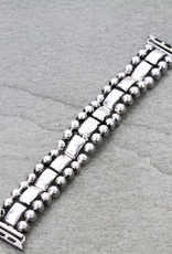 APPLE WATCH BAND METAL BUBBLE RECTANGLE