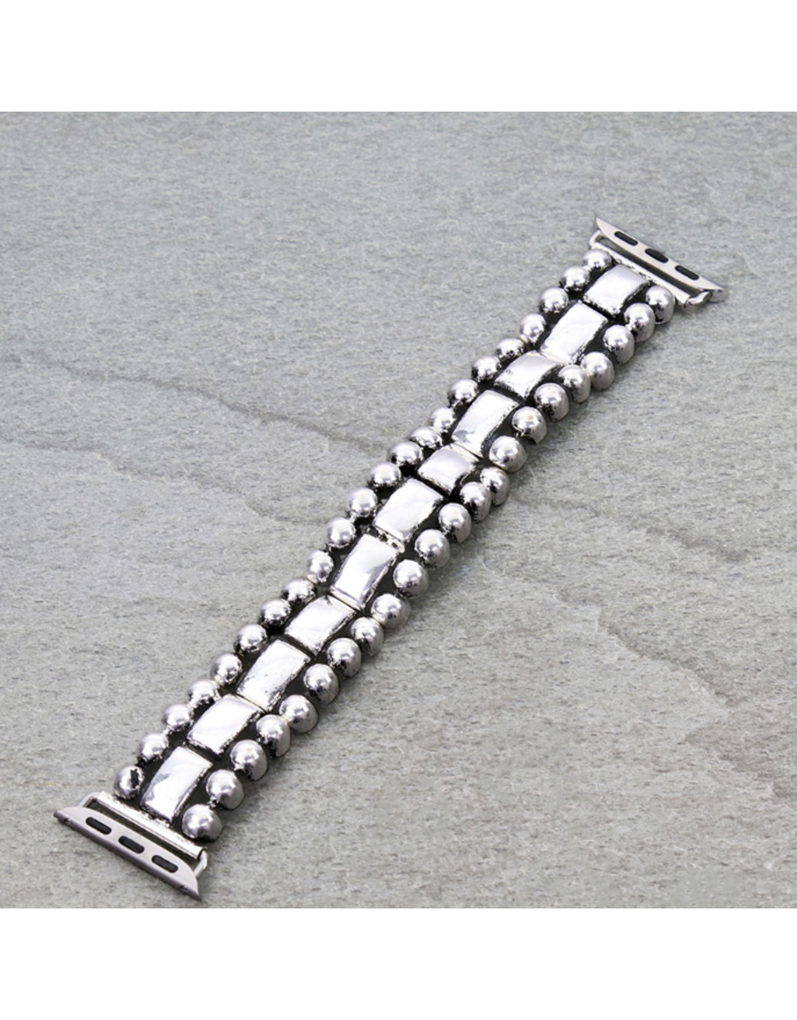 APPLE WATCH BAND METAL BUBBLE RECTANGLE