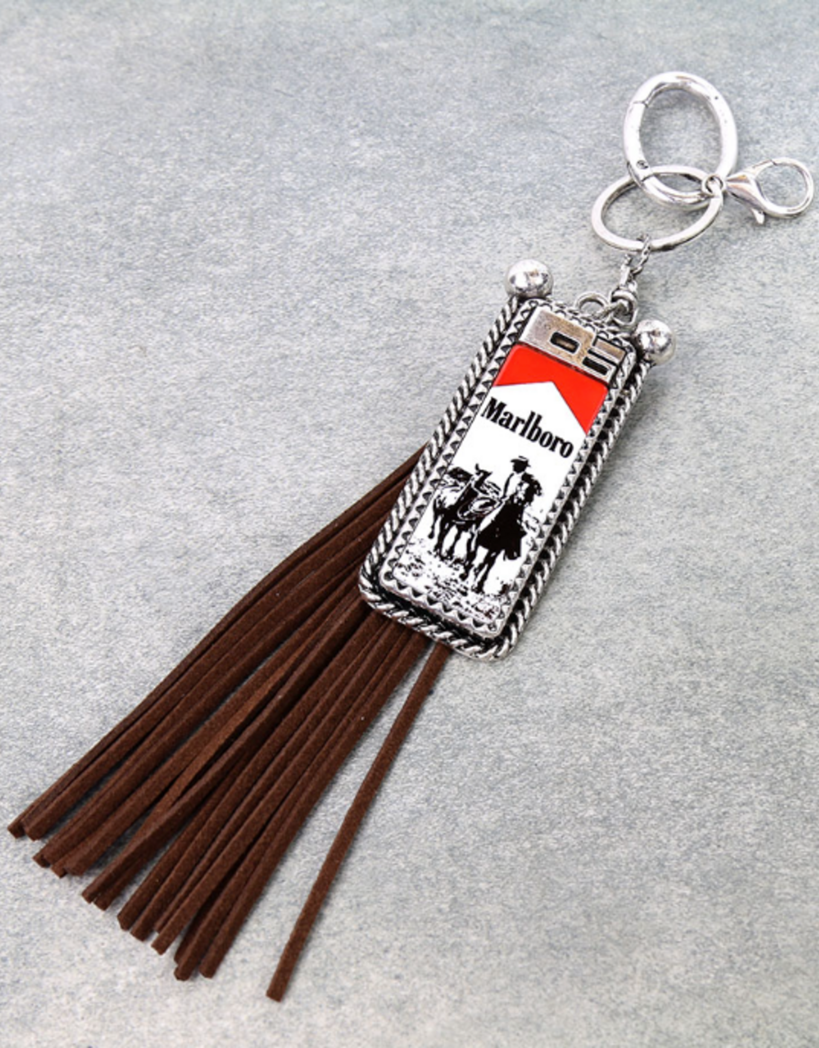 WESTERN COWBOY KILLER LIGHTER WITH TASSEL KEYCHAIN