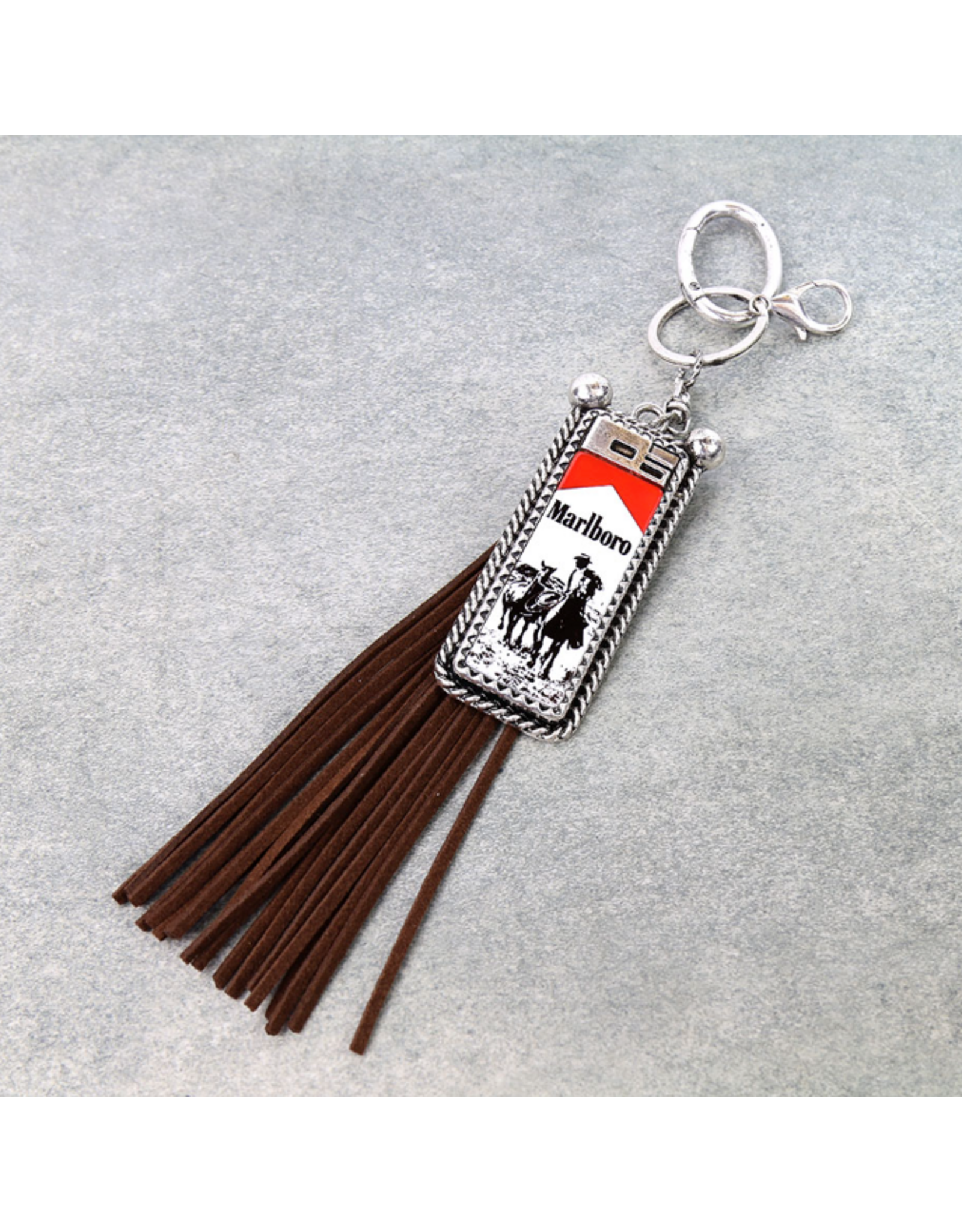 WESTERN COWBOY KILLER LIGHTER WITH TASSEL KEYCHAIN