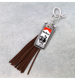 WESTERN COWBOY KILLER LIGHTER WITH TASSEL KEYCHAIN