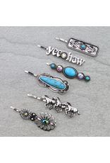 WESTERN BOBBY PIN SET OF 6 YEEHAW& HORSES