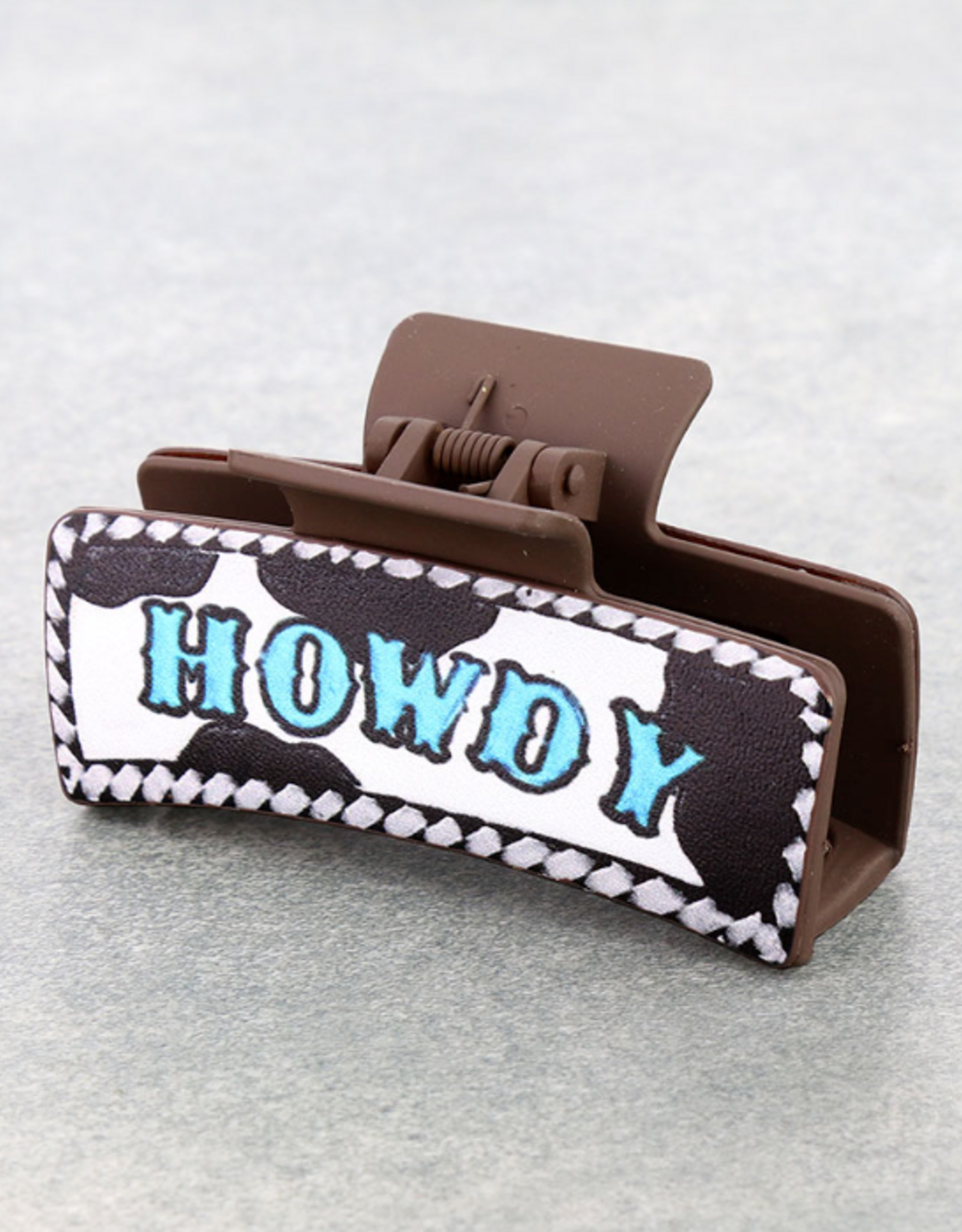 HAIR CLIP WESTERN CLAW "HOWDY"