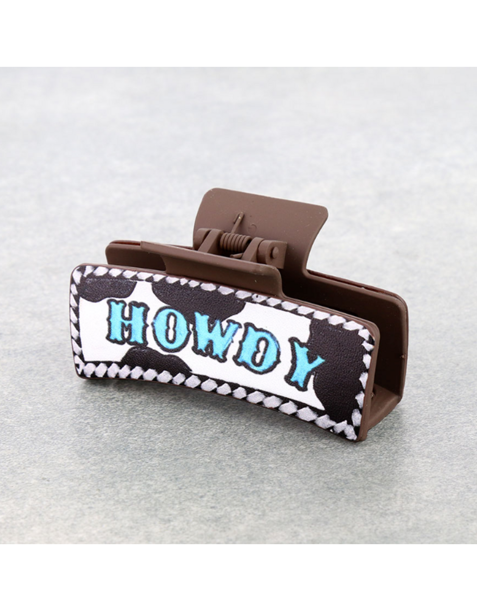 HAIR CLIP WESTERN CLAW "HOWDY"