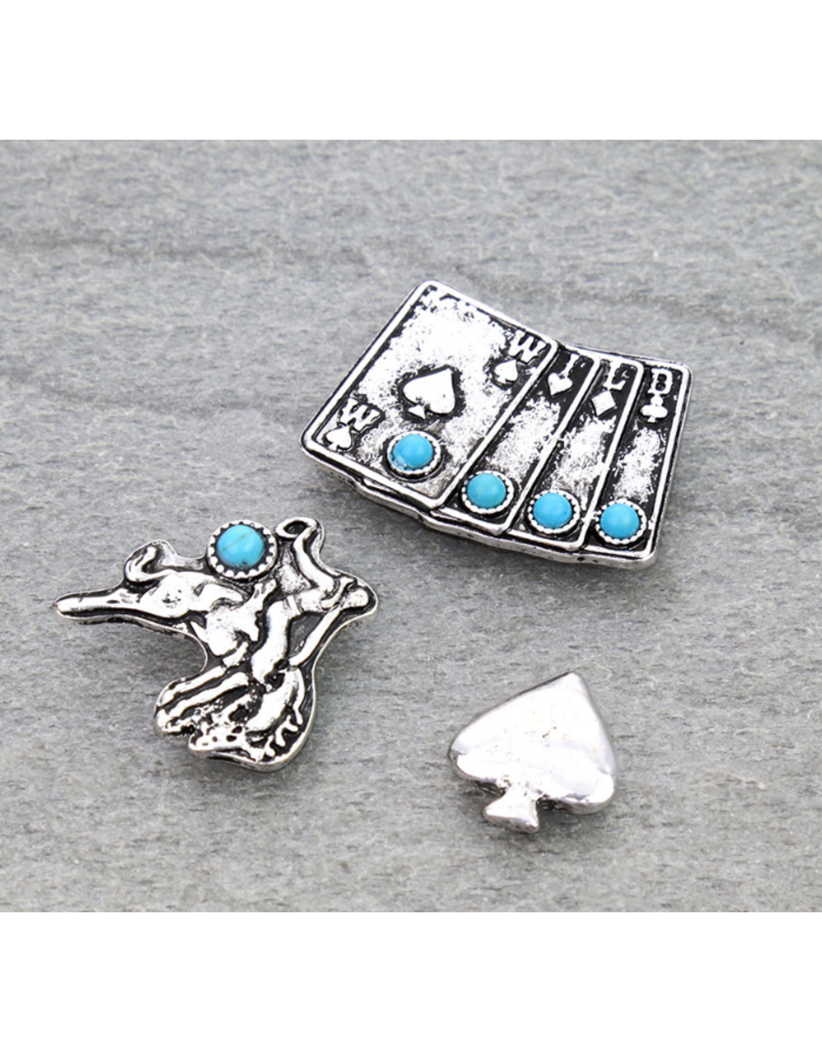 HAT PIN SET WESTERN GAMBLE THEME