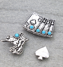 HAT PIN SET WESTERN GAMBLE THEME