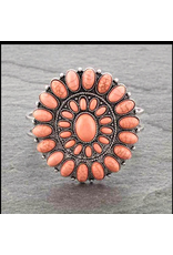 WESTERN CONCHO WITH STONE HINGE BRACELET