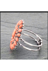 WESTERN CONCHO WITH STONE HINGE BRACELET