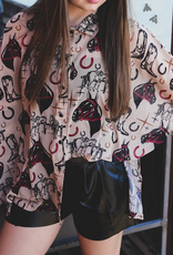 SHIRT WMS S/S WESTY HORSEMAN SHEER SNAP