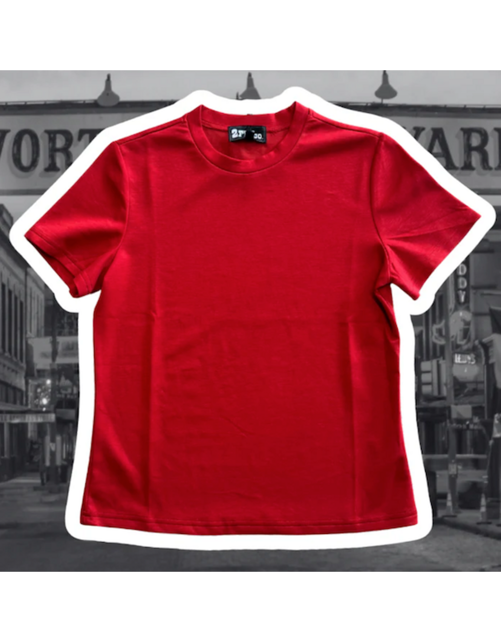 SHIRT WMS S/S CLOUD BASIC TEE SNUG FIT RED