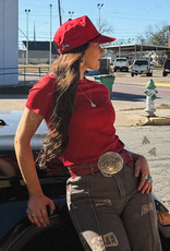 SHIRT WMS S/S CLOUD BASIC TEE SNUG FIT RED