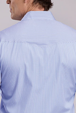 ROPER SHIRT MNS ROPER  L/S SNAP BLUE STRIPE