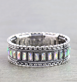 WESTERN STRETCH BRACELET TXR CHAIN DIAMOND STONES