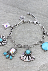 WESTERN STYLE CHARM LINK BRACELET