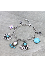 WESTERN STYLE CHARM LINK BRACELET