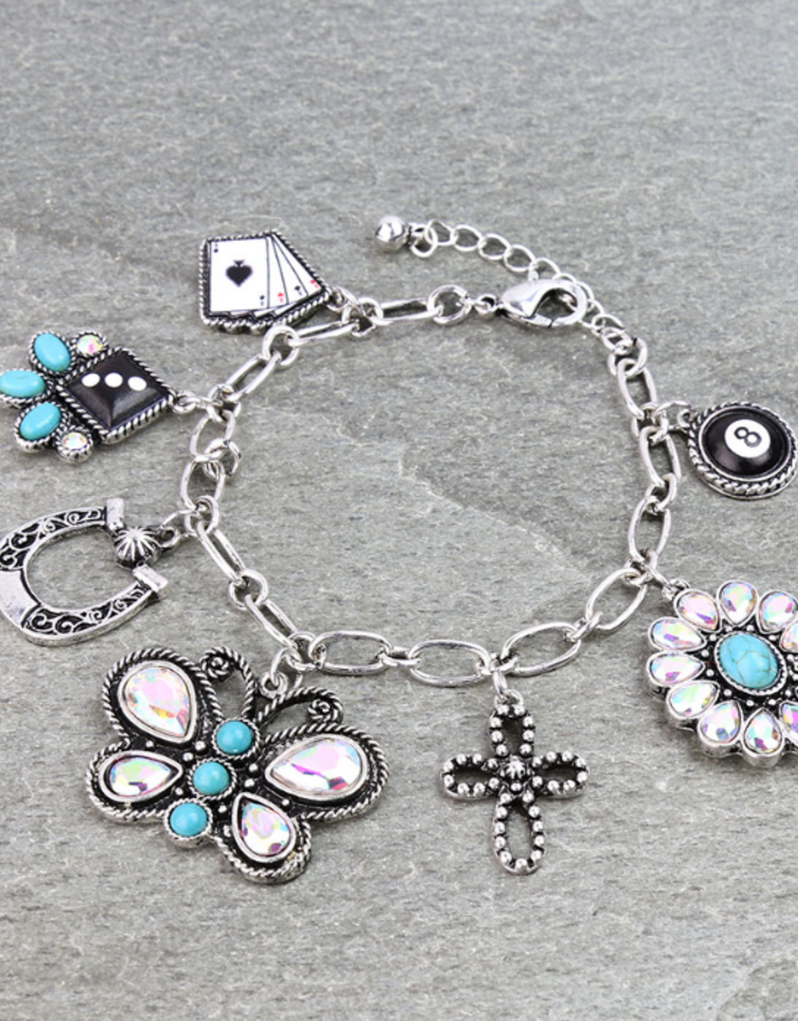 WESTERN CHARM LINK BRACELET GAMBLE