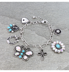 WESTERN CHARM LINK BRACELET GAMBLE