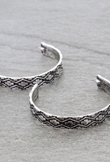 2" WESTERN AZTEC HOOP EARRINGS