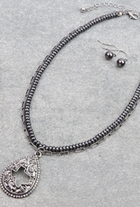 NECKLACE SET WITH EARRINGS TEXAS TEARDROP