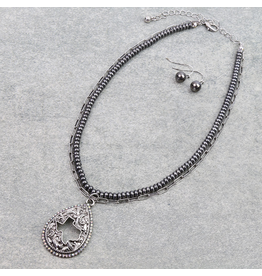 NECKLACE SET WITH EARRINGS TEXAS TEARDROP