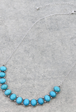 NECKLACE 13 TURQUOISE STONE "SMILE"