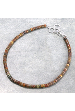 NECKLACE BROWN NATURAL GEMSTONE